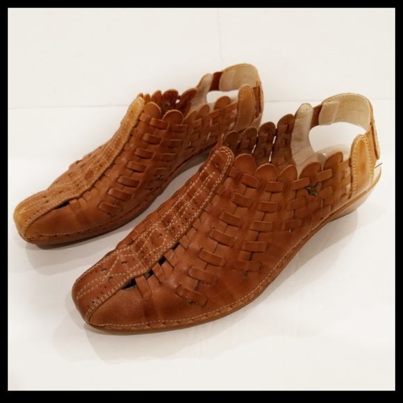 PIKOLINOS Shoes - Pikolinos Weave Leather Wedge Slipon
